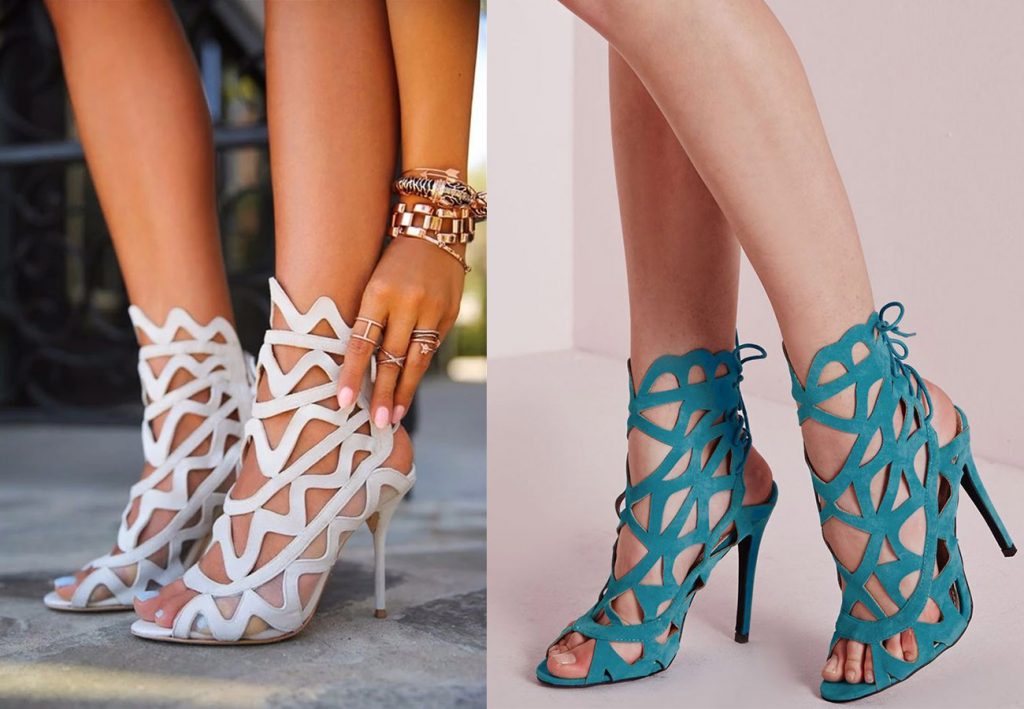 cut out heels các loại giày cao gót nữ